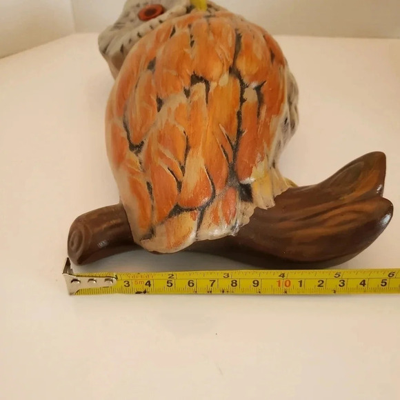 Vintage  Ceramic Handpainted Set of 3 Owls+1 Branch. - Picture 9 of 14